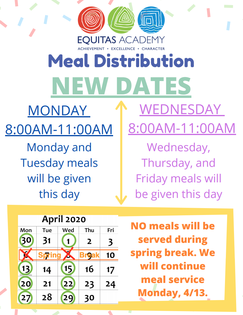 meal distribution moves to 2 days a week